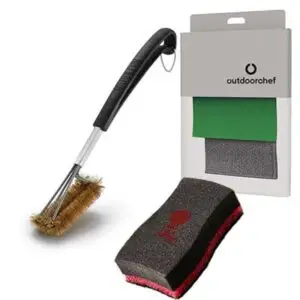 Auswahl an schonenden Reinigungswerkzeugen für Gusseisenroste