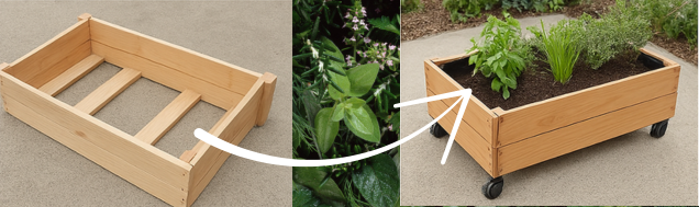 DIY: Mobiles Kräuter-Hochbeet